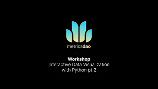 Workshop Interactive Data Visualization with Python Part 2