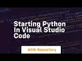 starting python in visual studio code