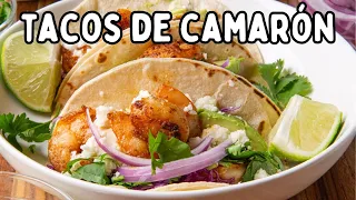 Tacos de Camarón Fáciles (¡Con una Salsa Deliciosa!)