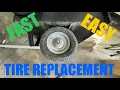 Change a Tire and Inner Tube On a Garden Utility Cart or Wheelbarrow