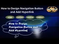 How to Design Navigation Button and Add Hyperlink in Button in PowerPoint for Web Design