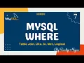 Where Clause in MySQL Filter Table Rows Join Operators Like Between In Not SQL WHERE