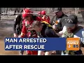 Rescue teams save man running from authorities in Camp Verde