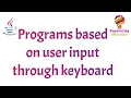 Interactive inputs in Java implement programs based on user input through keyboard