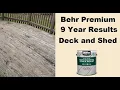Behr Premium Solid Deck Stain Wear 2012 to 2021