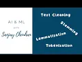 NLP - 01 Text Pre-processing Cleaning Normalization and Tokenization