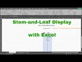 Excel - Stem-and-Leaf Display