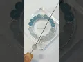 Elegant Blue Beaded Bracelet with Butterfly Charm Handmade Jewelry