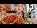 Trying Little Caesar s CHEESIEST MENU ITEMS Mukbang