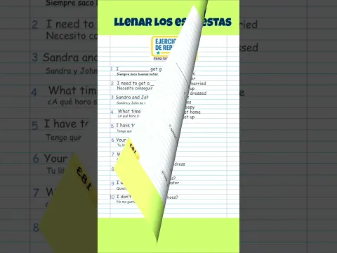 ¡Estudia mejor! Cuaderno con lecciones y ejercicios del curso Webinglés