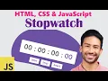 Create a Stopwatch Using JavaScript Part-II JavaScript Projects
