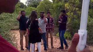 kidnapping scene in middle of forest paarvai tamil movie making video