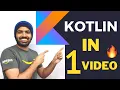 Learn Kotlin in 1 hour Kotlin Tutorial for Beginners Kotlin for Android Beginner Friendly Course