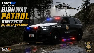 GTA 5 LSPDFR MOD HIGHWAY PATROL SATURDAY SLICKTOP DURANGO MOST REALISTIC NPC AI 4K