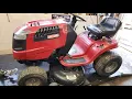 This Crafteman LT2000 Lawn Tractor is throwing the deck belt off Easy Fix