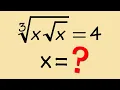 solving a nested radical equation