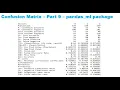 Confusion Matrix with pandas - ml package reverse engineering