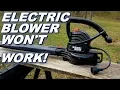 Electric leaf blower problem