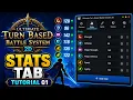 Ultimate Turn-Based Battle System for Unity Tutorial 01 Stats Tab