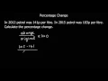 Percentage Change