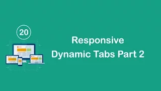 Responsive Design in Arabic - Create Responsive Dynamic Tabs Part 2