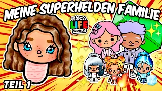 🦸🏻‍♀️ GEBOREN MIT SUPERKRÄFTEN 💥 PART 1 💥 DEUTSCHE TOCA BOCA STORY #tocaboca #tocabocafilme