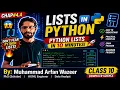 Lec-4 4 LISTS IN PYTHON CLASS 10TH COMPUTER SCIENCE Python Lists Explained Easy