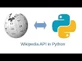 Wikipedia API in Python