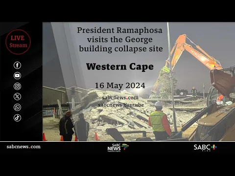 Download MP3 President Cyril Ramaphosa visits the George building collapse site