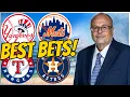MLB Picks Today Yankees vs Mets Rangers vs Astros Friday MLB BEST Bets