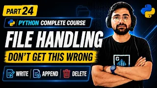 Python Write Append Delete Files Explained File Handling Tutorial Python Full Course
