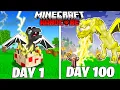 Download Lagu I Survived 100 Days as a LIGHTNING DRAGON in HARDCORE Minecraft