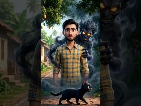 কালো বিড়াল রাস্তা কাটলে কি মহাবিপদ!? 😱 । শয়তানের ভয়ংকর ফাঁদ! । #shorts  #banglacartoon