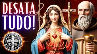 🔥 NOSSA SENHORA DESATADORA DOS NÓS E SÃO BENTO - ORAÇÃO