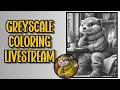 Cozy Winter Greyscale Coloring Color Chat