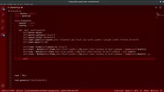 Stopwatch - Full with all basic functionality Python Tkinter