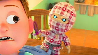 a ninja doll is controlled by a warrior s spirit and seek revenge checkered ninja 2 