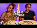 Black Cooks Try Each Others Chicken Alfredo