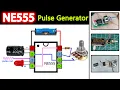 DIY Simple 555 Pulse Generator circuits NE555 Frequency Adjustable Pulse Square Wave Generator
