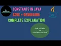 Constants in Java Explained final vs static final vs Enum