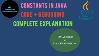 Constants in Java Explained final vs static final vs Enum