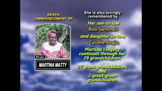 Martina Matty Long Obituary