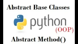 Python Tutorial for beginners Abstract classes and abstract method in OOP python