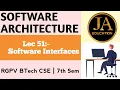 Software Interfaces Software Architecture Lec 51