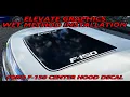 Elevate Graphics - Ford F150 Center Hood Vinyl Stripe Kit Wet Method Install Tutorial