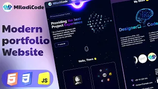 How to Create an Animated Portfolio Website with HTML CSS JavaScript Step-by-Step Tutorial