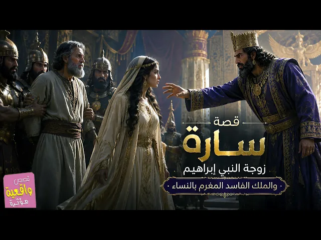 ⁣قصة سارة زوجة النبي ابراهيم والملك الفاسد المغرم بالنساء - اختبار النبي ابراهيم