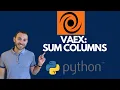 Vaex Sum Columns