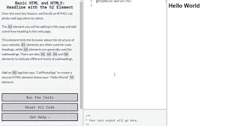 Basic HTML HTML5 - part 1 freecodecamp