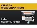 Wordpress Theme Tutorials Wordstrap Theme - Index Header Footer